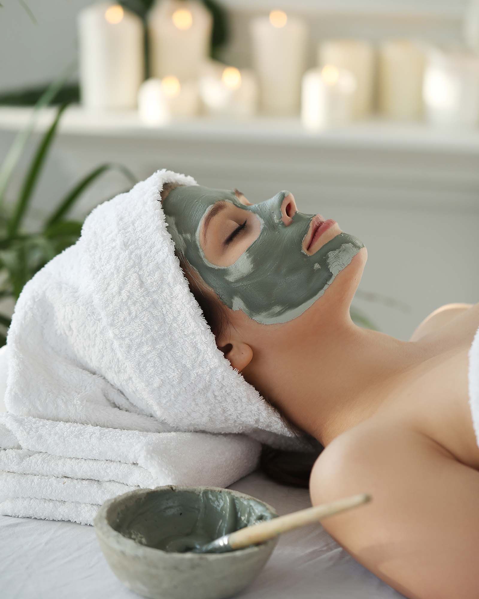 Beauty and healthcare. Woman in spa salon