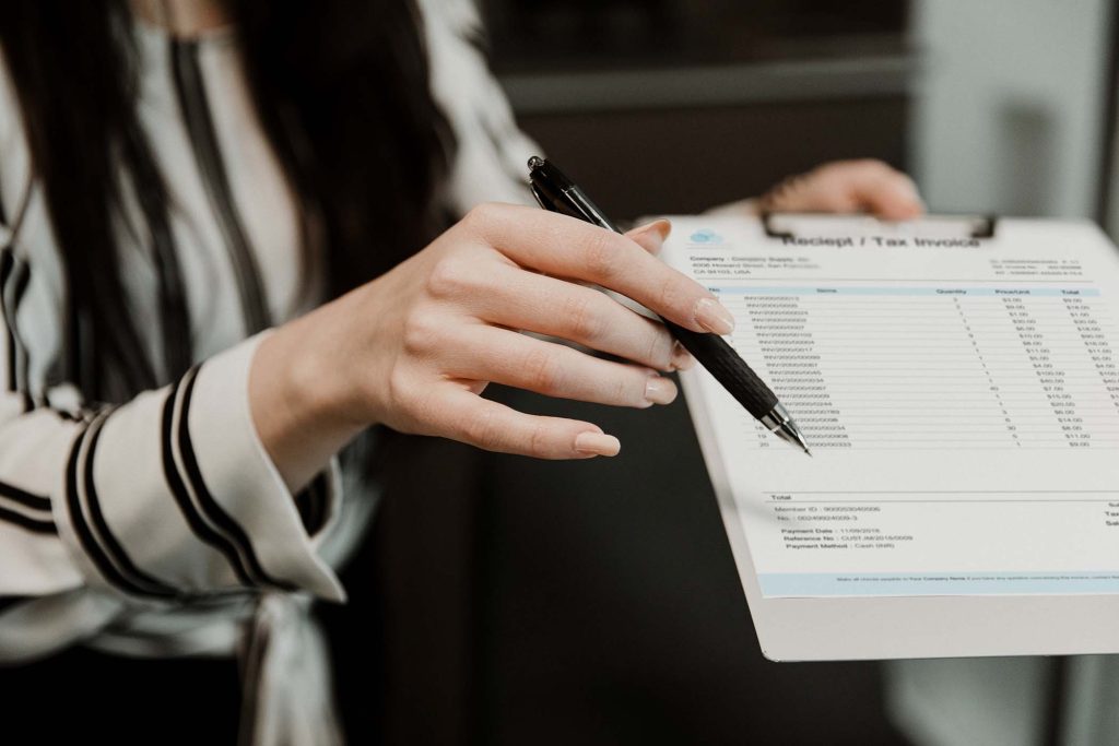 Invoice Crafted with Distinction